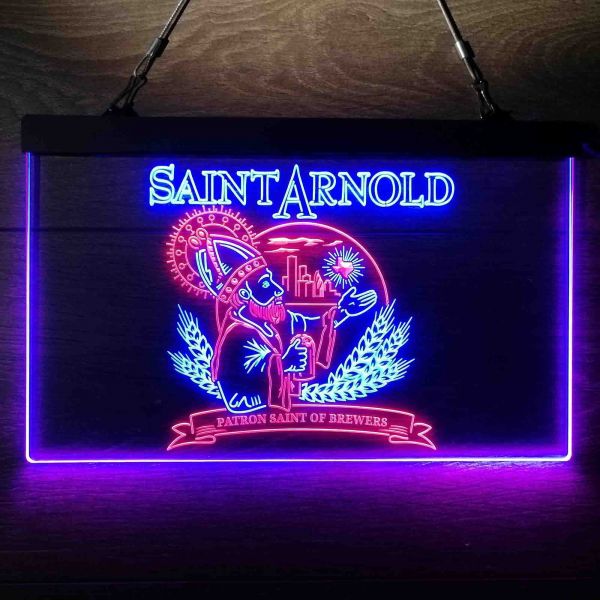 Saint Arnold Brewers Dual LED Neon Light Sign